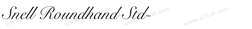 Snell Roundhand Std字体转换
